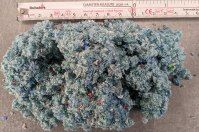 Ground healthcare items for recycling