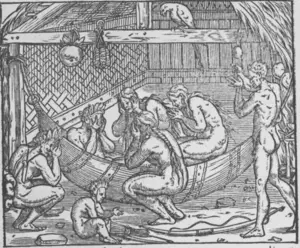 Hospitality ritual taking place in a hammock