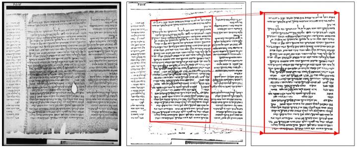 Binarization of the text