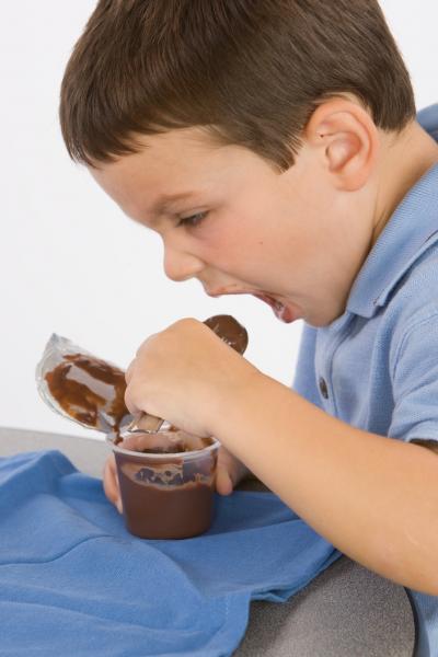 Boy with Food Allergies