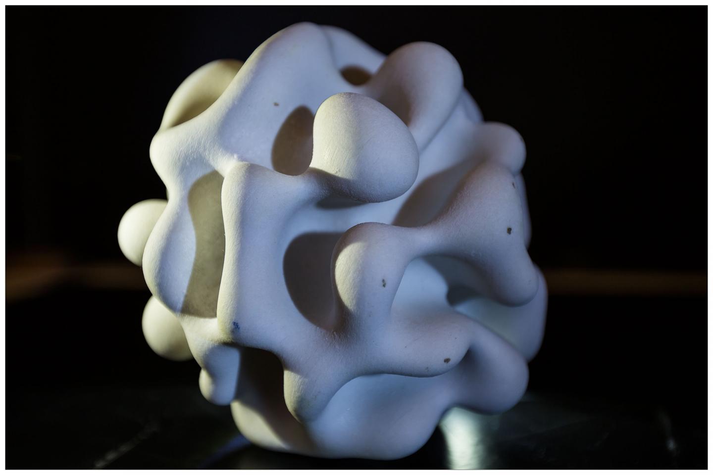 3D Printed Miniversion of a Folded Organ with Many Shallow Folds