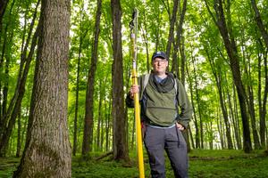 Nathan Swenson at the University of Notre Dame Environmental Research Center