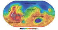 Topographic Map of Mars