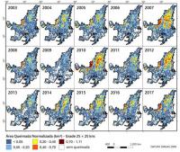 Annual Change in Burned Areas