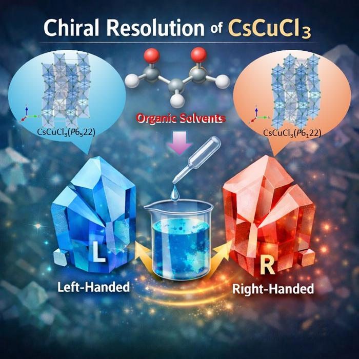 Controlling Crystal Handedness in CsCuCl₃