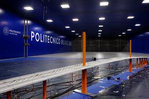Wind tunnel tests on aeroelastic model of the SE-40 Viaduct over the Guadalquivir river in Siviglia (Spain) to check the stability up to the design wind speed.