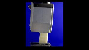 Stretching a 3D printed, multimaterial with hard and soft regions