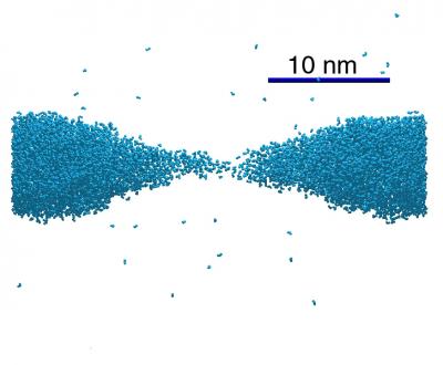 Nanobridge in a Vacuum