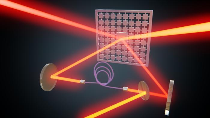 Cooling membranes with a laser