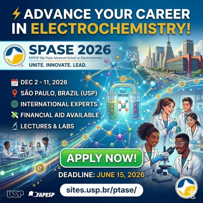 Registrations open for São Paulo School of Advanced Science in Electrochemistry