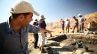 Excavating Slaves' Hill.