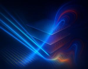 Figure | Artistic depiction of a diffractive optical processor for massively parallel and universal approximation of nonlinear functions.