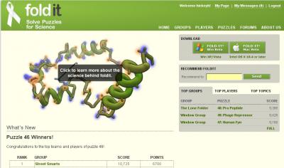 Foldit Homepage
