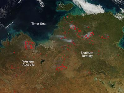 Bushfires Plague Northern Territory and Western Australia