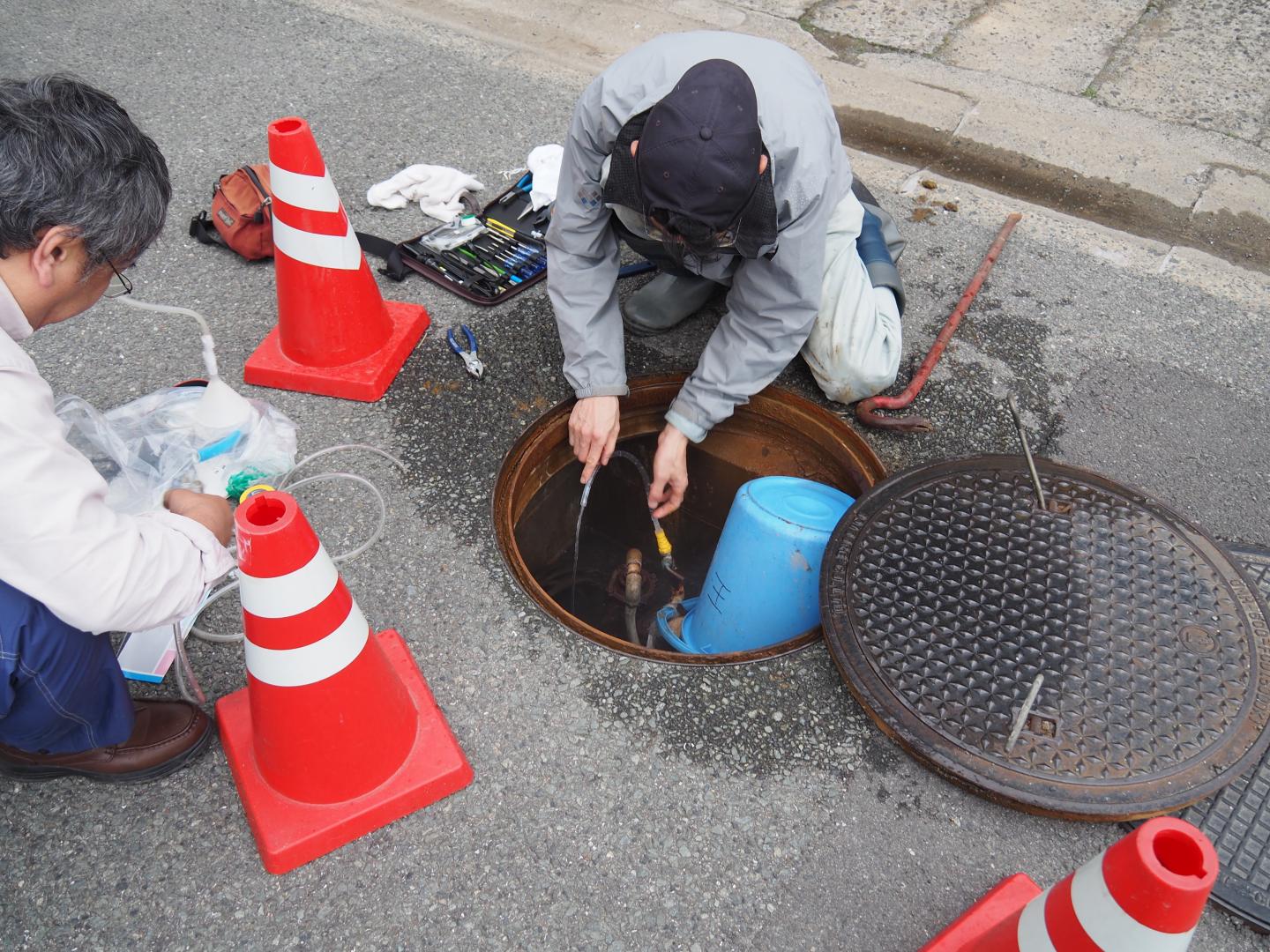Collecting Groundwater Sample