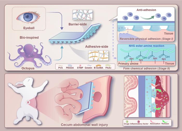 A Nature-Inspired Wonder Patch: Controllable Adhesion and Anti-Adhesion for Soft Tissue Repair