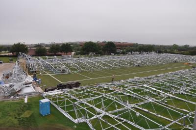 Collapsed Cowboys Practice Facility