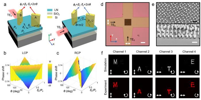 Figure 1 | Design of on-chip metasurface.