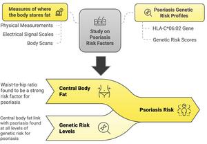 Location Matters: Belly Fat Compared to Overall Body Fat More Strongly Linked to Psoriasis Risk