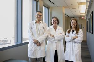 Portrait of three ovarian-aging scientists
