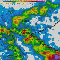 TRMM Rainfall Map of Hainan Island