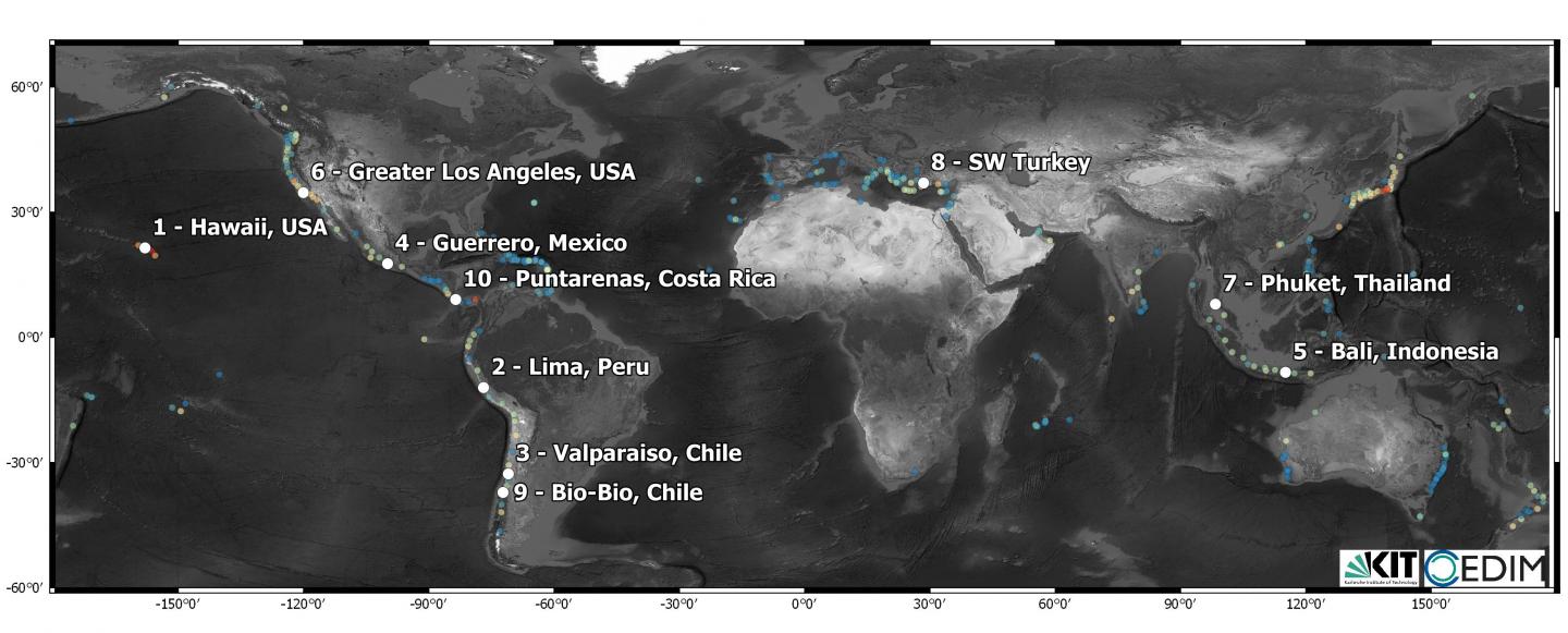 Global Risk Index for Beach Tourism Destinations for Tsunami