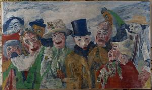 Photograph of The Intrigue (1890, Royal Museum of Fine Arts Antwerp, KMSKA) by James Ensor