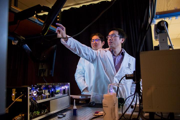 Jing Liu in his Lab