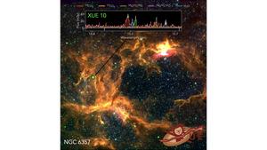 NGC 6357 with the star XUE 10