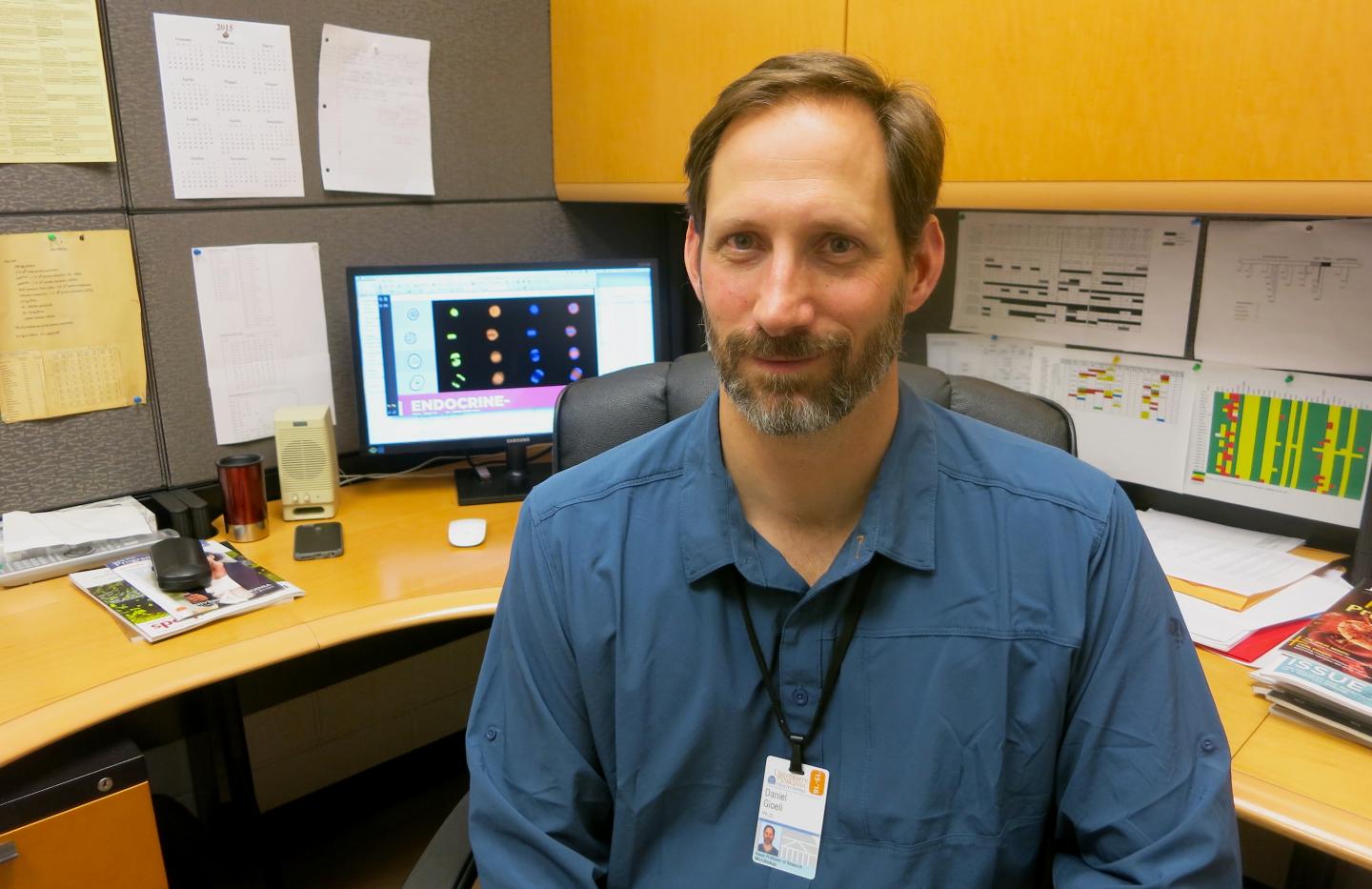 Dan Gioeli, Ph.D., of the University of Virginia School of Medicine