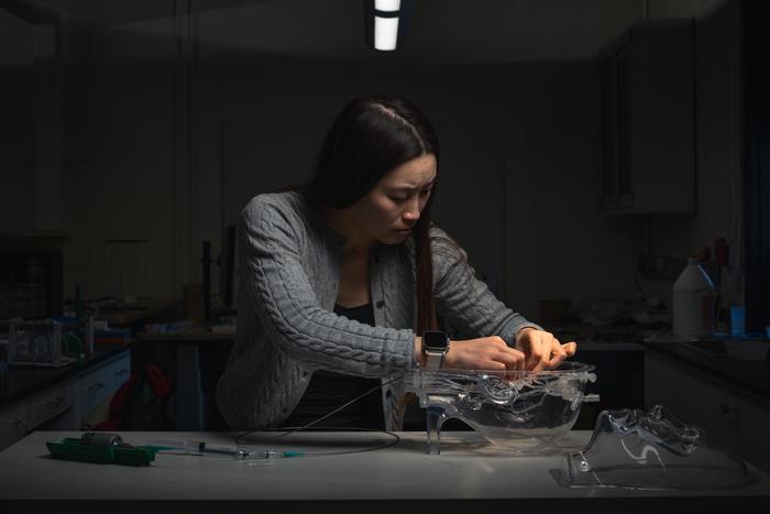 Renee Zhao with milli-spinner