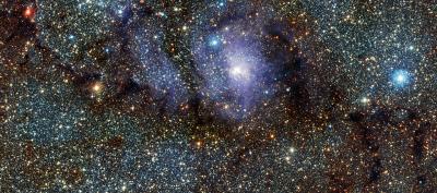 VISTA's Fnfrared View of the Lagoon Nebula (Messier 8)