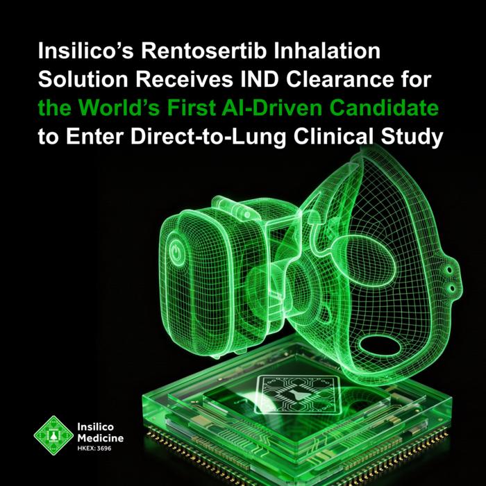 Insilico’s Rentosertib Inhalation Solution Receives IND Clearance for the World’s First AI-Driven Candidate to Enter Direct-to-Lung Clinical Study