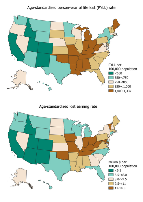New Study Shows Two Million Life-Years Lost and $21 Billion in Lost Earnings Annually Due to Smoking Associated Cancer Deaths