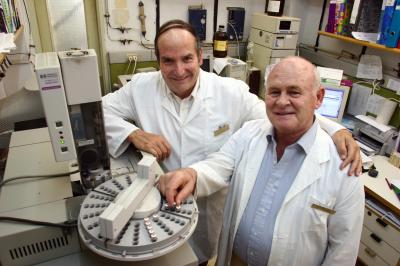 Professors Meir Bialer (left) and Boris Yagen, Hebrew University of Jerusalem