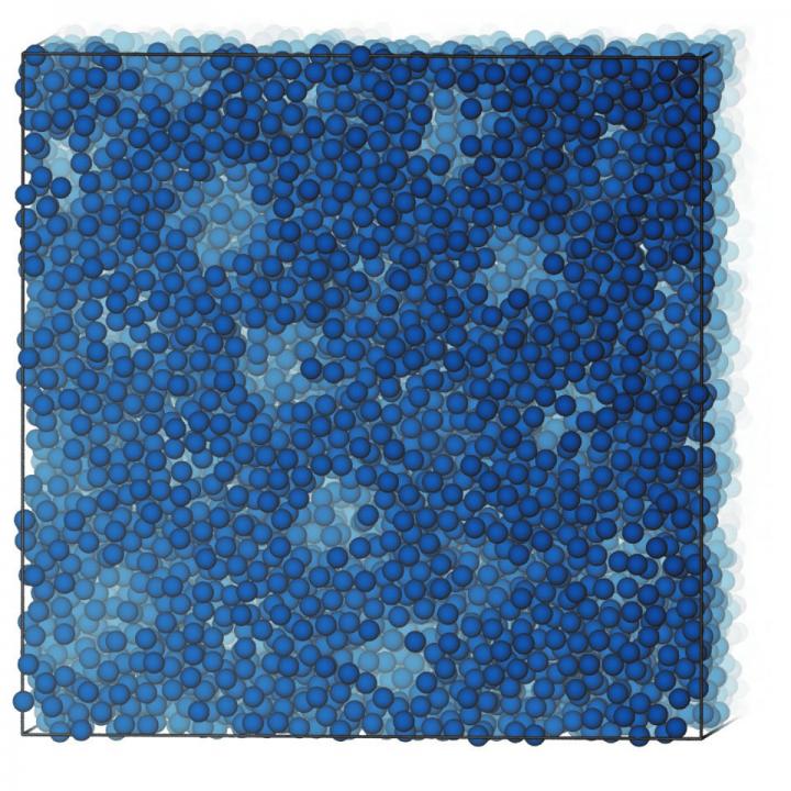 Self-assembled Porous Mesophase ('Swiss Cheese')