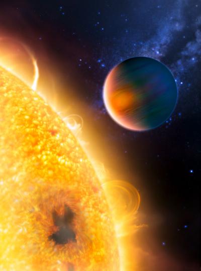Artist's Impression of the Extrasolar Planet HD 189733b
