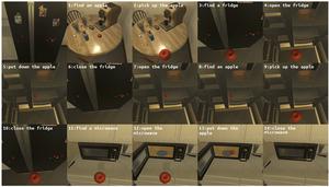 Case Study of Procedural Generation Following the Command: “Put a chilled apple in the microwave.”