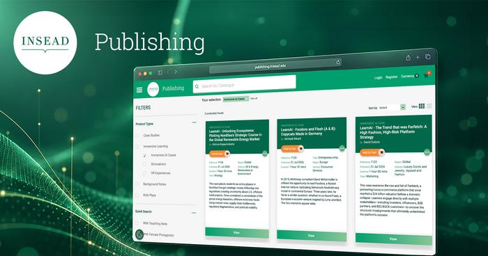 INSEAD launches immersive AI cases as its AI-powered learning portfolio passes 40 experiences