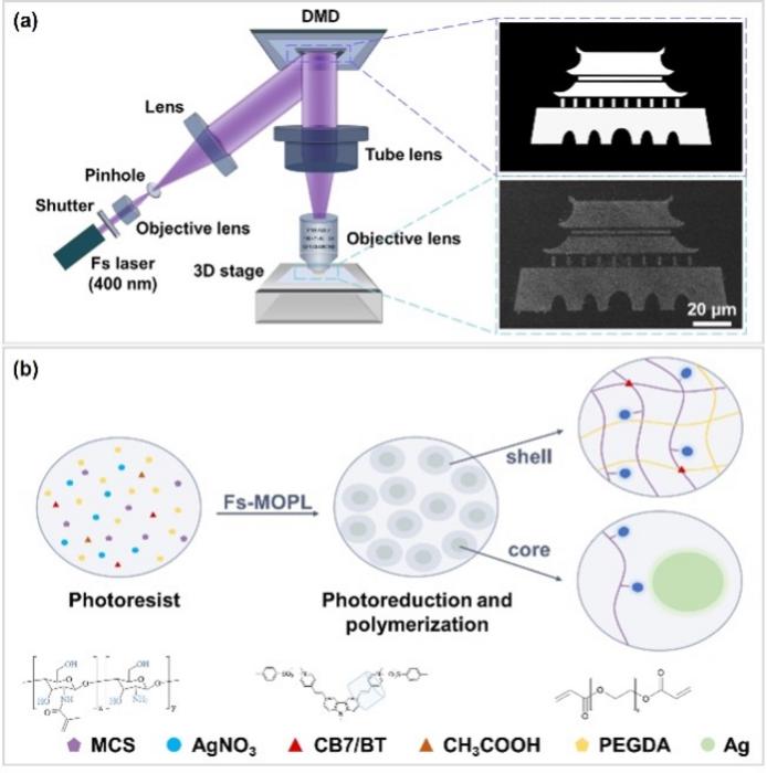 The schematic fabrication and formation of Ag@MP micropatterns