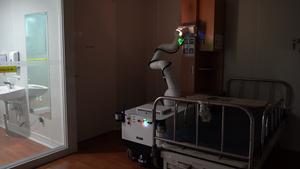 Autonomous Robotic Disinfection Performance in a Real Hospital Environment