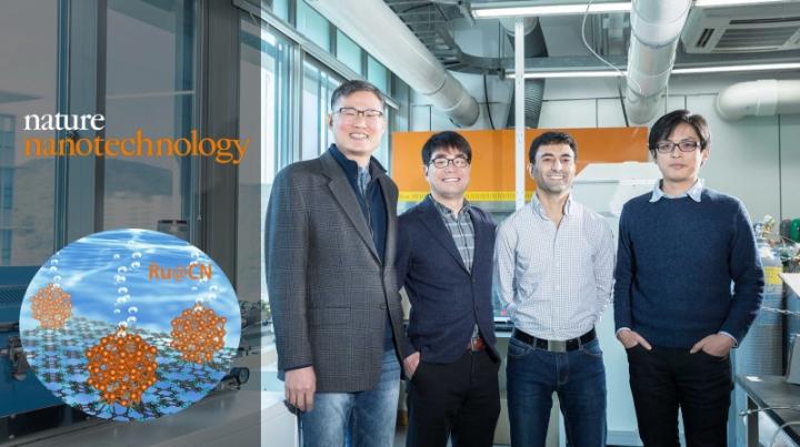 Professor Jong-Beom Baek, Professor Hu Young Jeong, Javeed Mahmood and Feng Li 