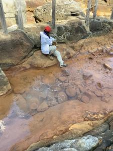 Hot spring sampling