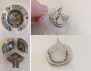 A precisely molded heart valve prosthesis