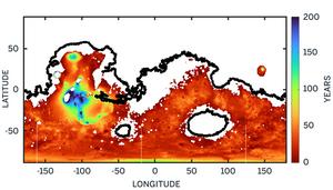 Water infiltration rate on early Mars