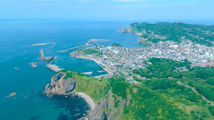 Cape Etomo Peninsula in Muroran, where Muroran Marine Station is located