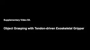 Object Grasping with Tendon-driven Exoskeletal Gripper