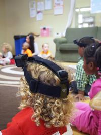 Girl Wearing Video Camera in Class