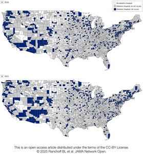 Labor after Cesarean Access Map by County