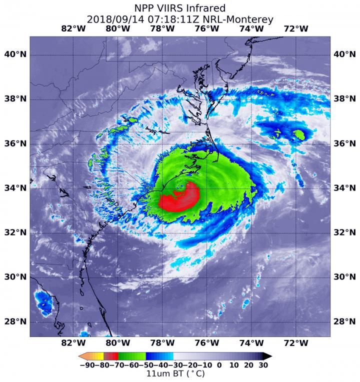 Suomi NPP Image of Florence (1 of 2)